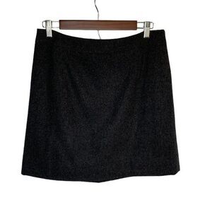 NWT J. Crew Womens Wool Blend Mini Skirt Size 8 Charcoal Gray